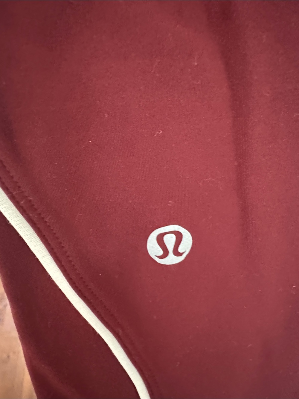 LULULEMON Wunder Train No-Line Piped High-Rise Tight 25" Size 8 Burgundy Bay - Picture 5 of 8